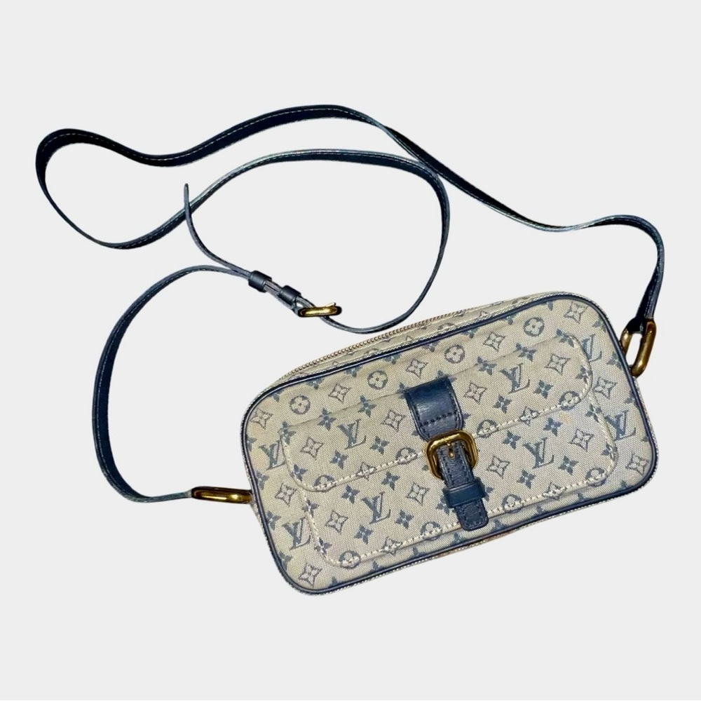 Louis Vuitton Mini Lin Buckle Shoulder Bag – Vintage - Blue/Gray Monogram
